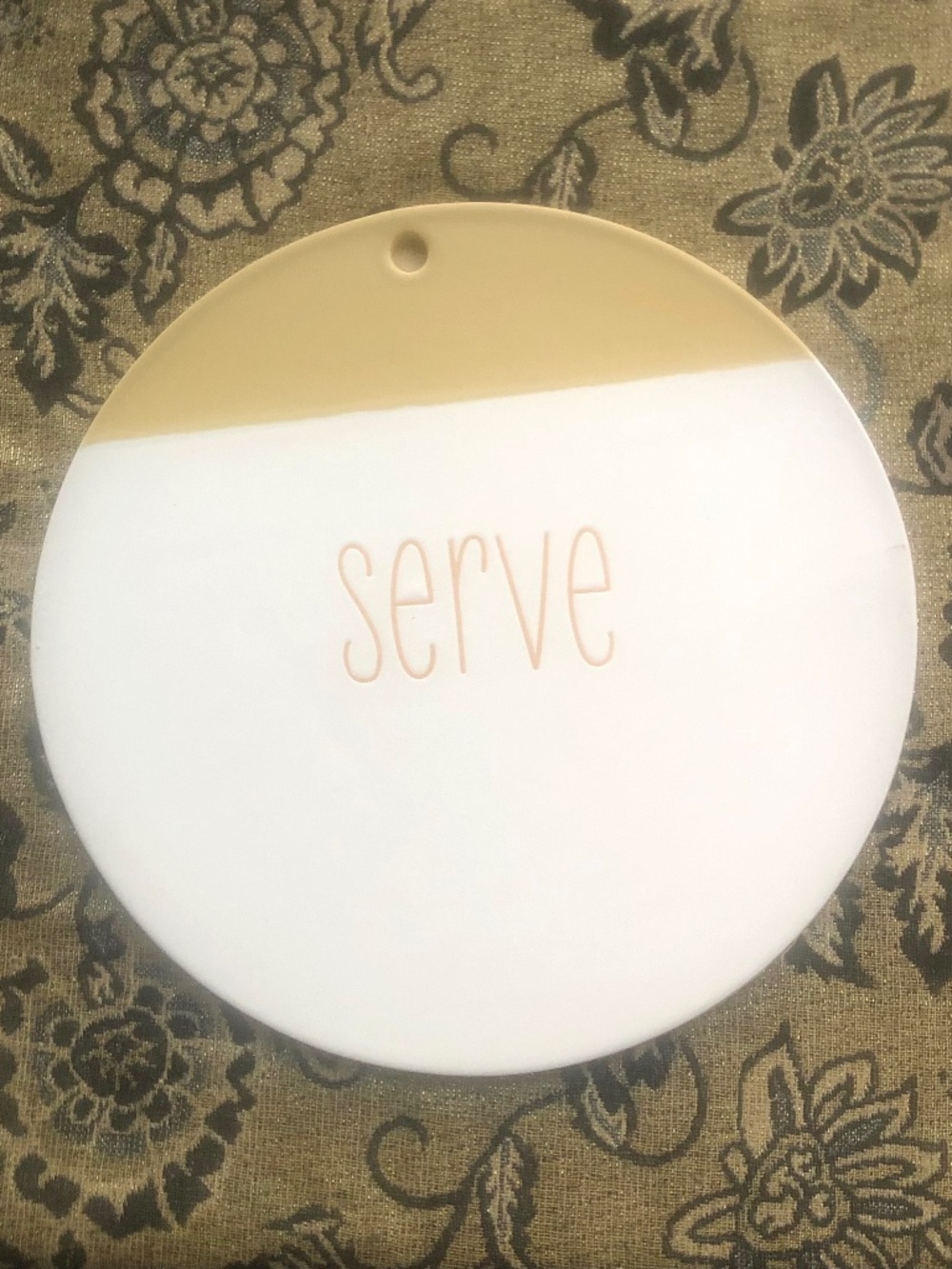 Ceramic serving tray